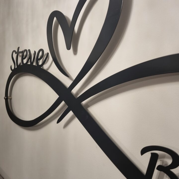 Metal Wall Art Infinity Heart Home Decor image 4