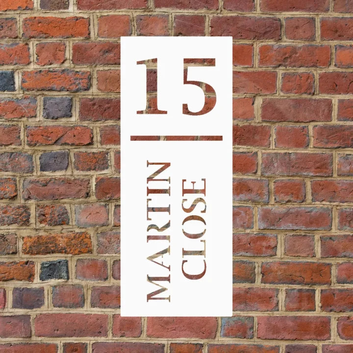 Metal House Number Vertical image 4