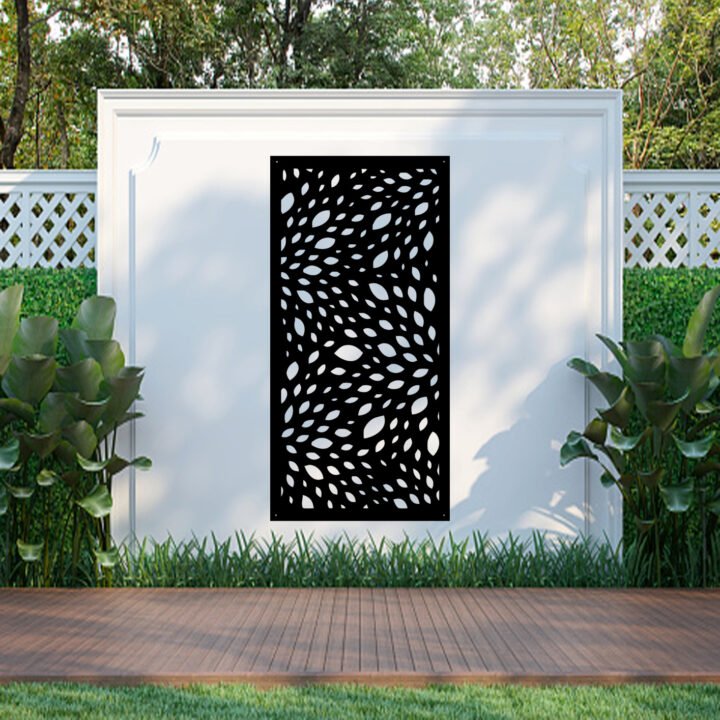 Metal Wall Art Bull Brush Screen image