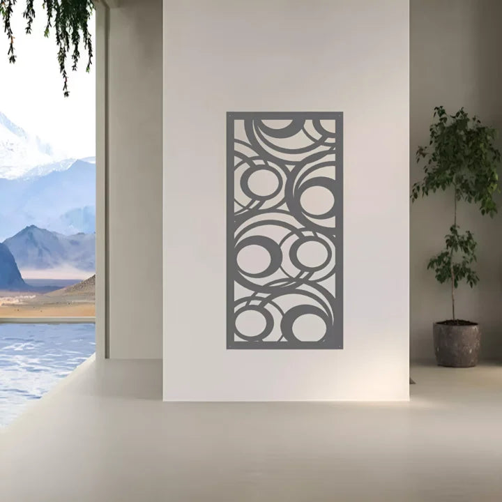 Metal Wall Art Abstract Circles Screen image 3