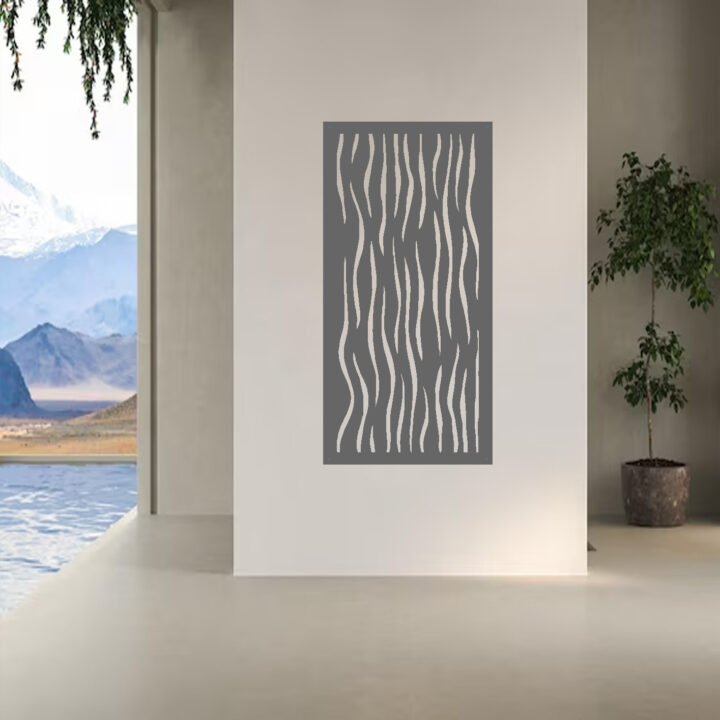 Metal Wall Art Hen Grass Screen image 2