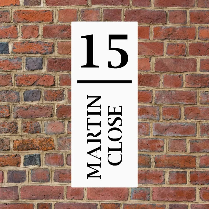 Metal House Number Vertical image