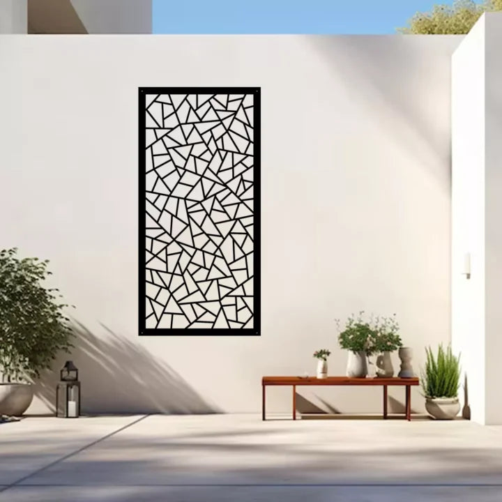 Metal Wall Art Triangle Mosaic Screen image 3
