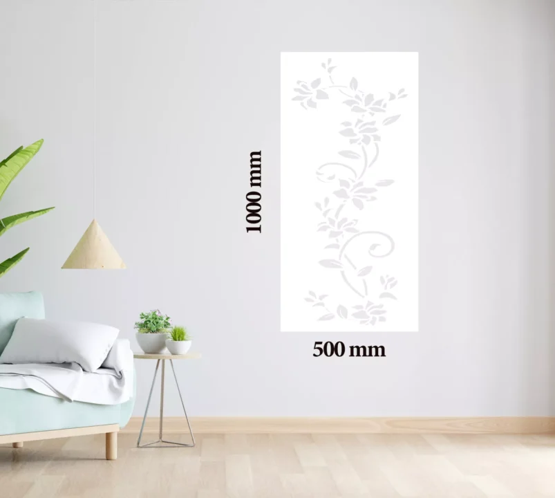 Metal Wall Art White Vines Home Decor image