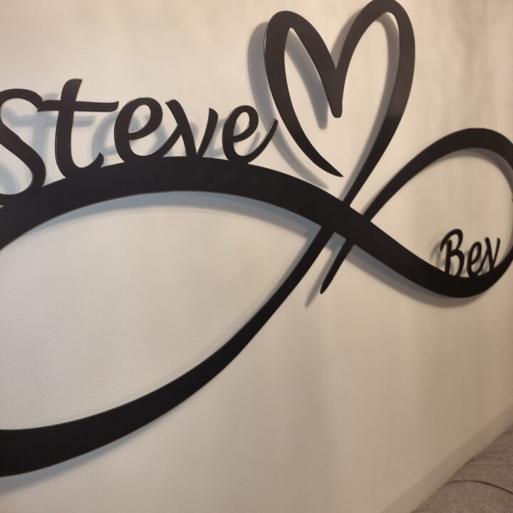 Metal Wall Art Infinity Heart Home Decor image 6