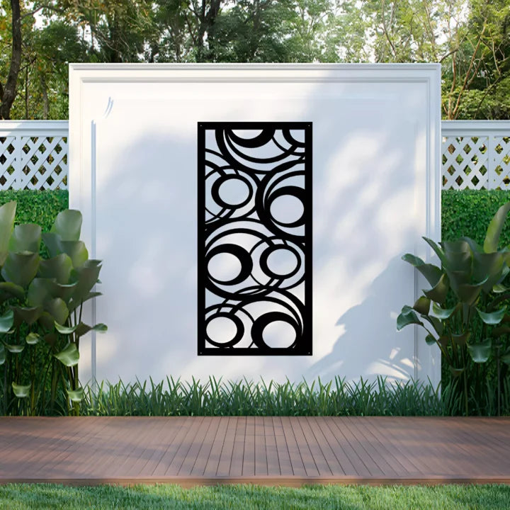 Metal Wall Art Abstract Circles Screen image