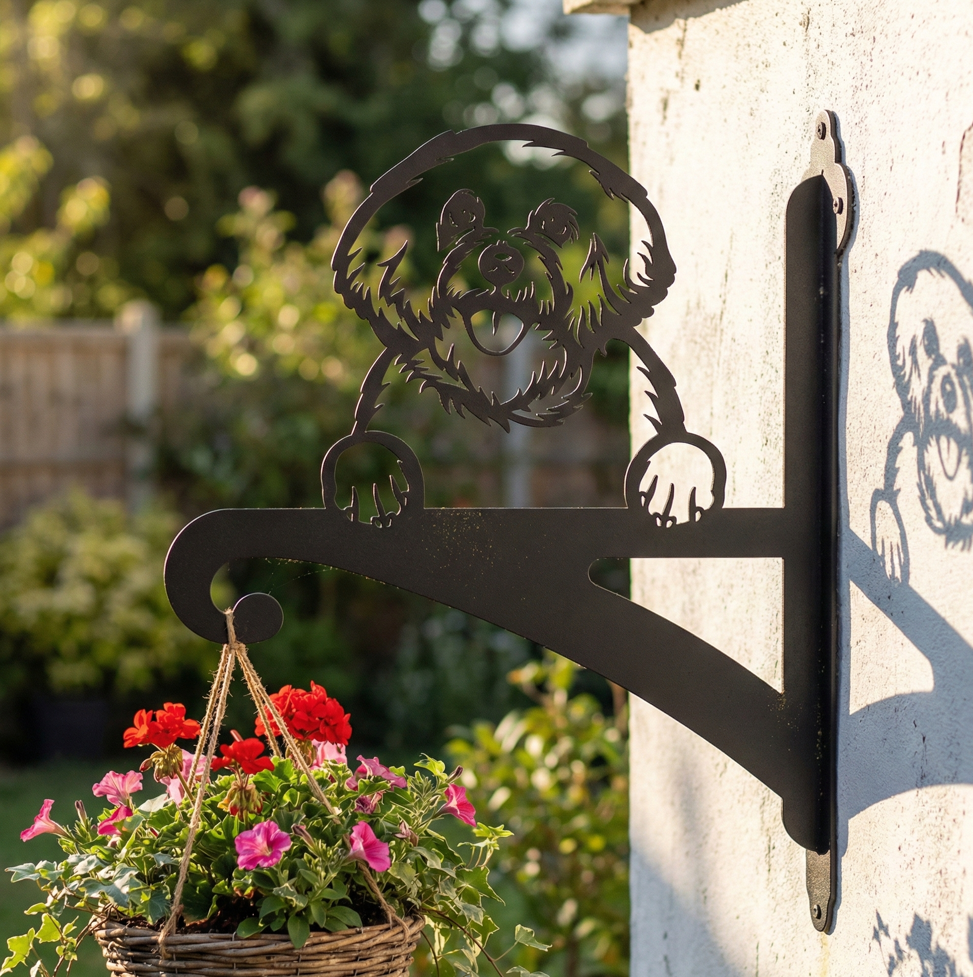 Hanging Basket Bracket Bichon Frise
