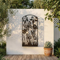 Metal Wall Art Butterfly Flower Screen