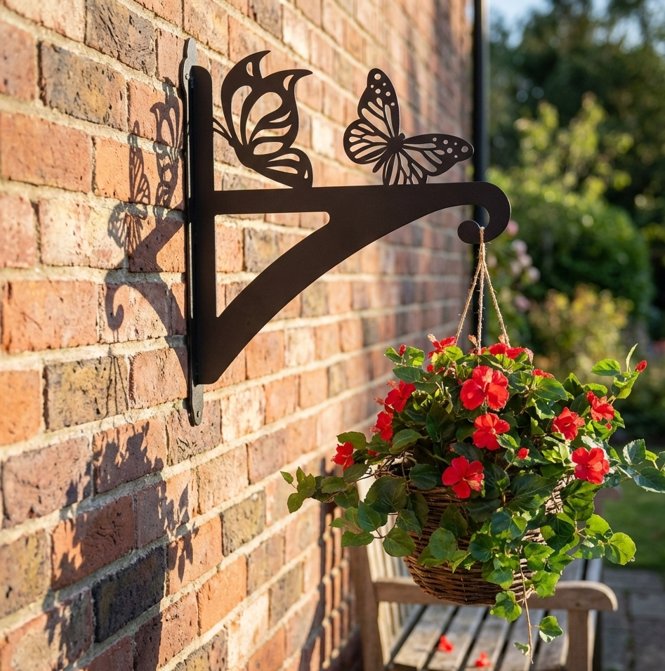 Hanging Basket Bracket Butterfly