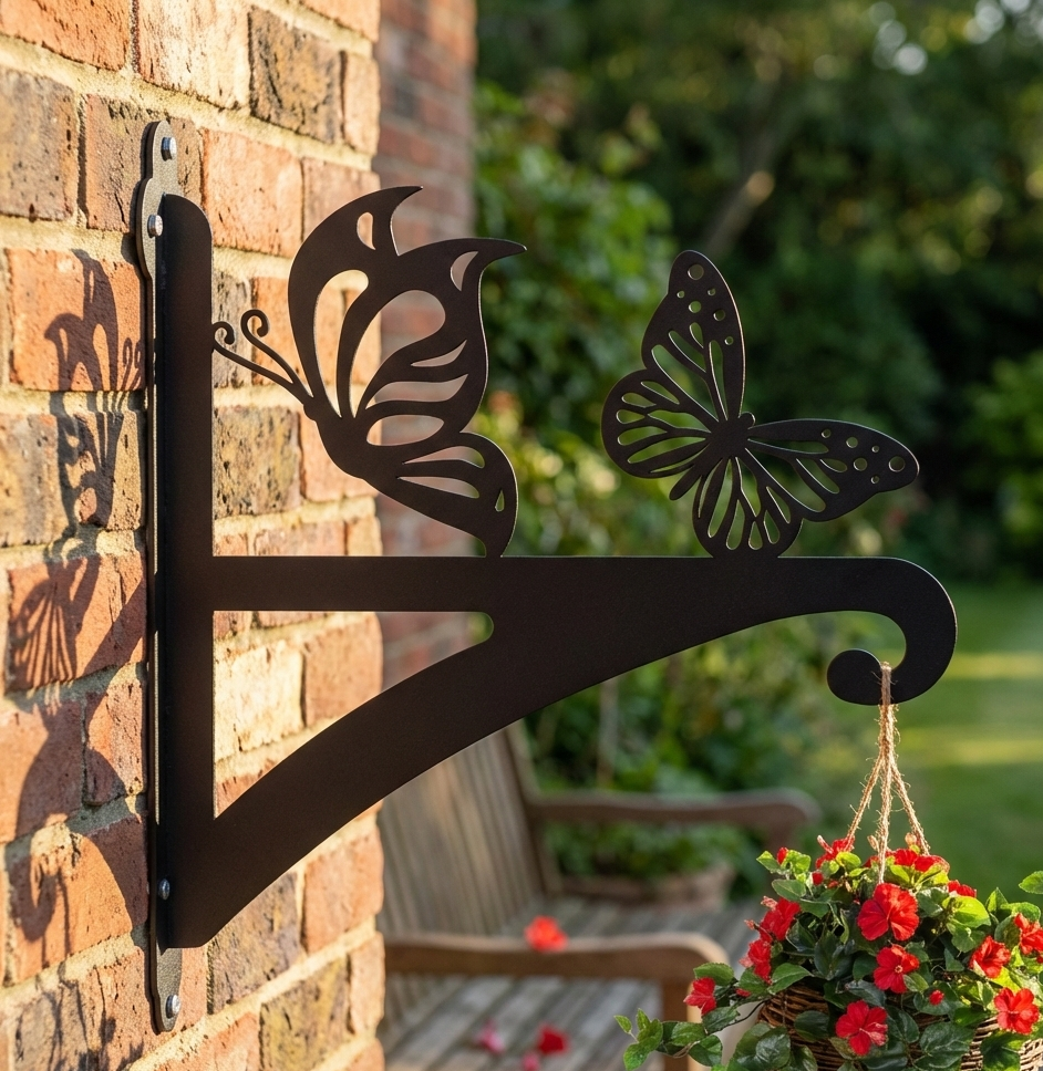 Hanging Basket Bracket Butterfly