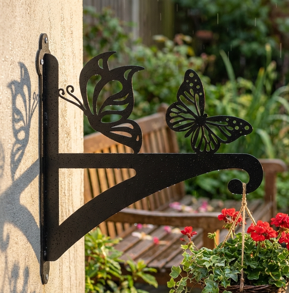 Hanging Basket Bracket Butterfly