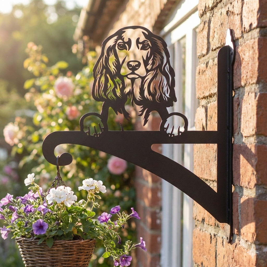 Hanging Basket Bracket Cocker Spaniel