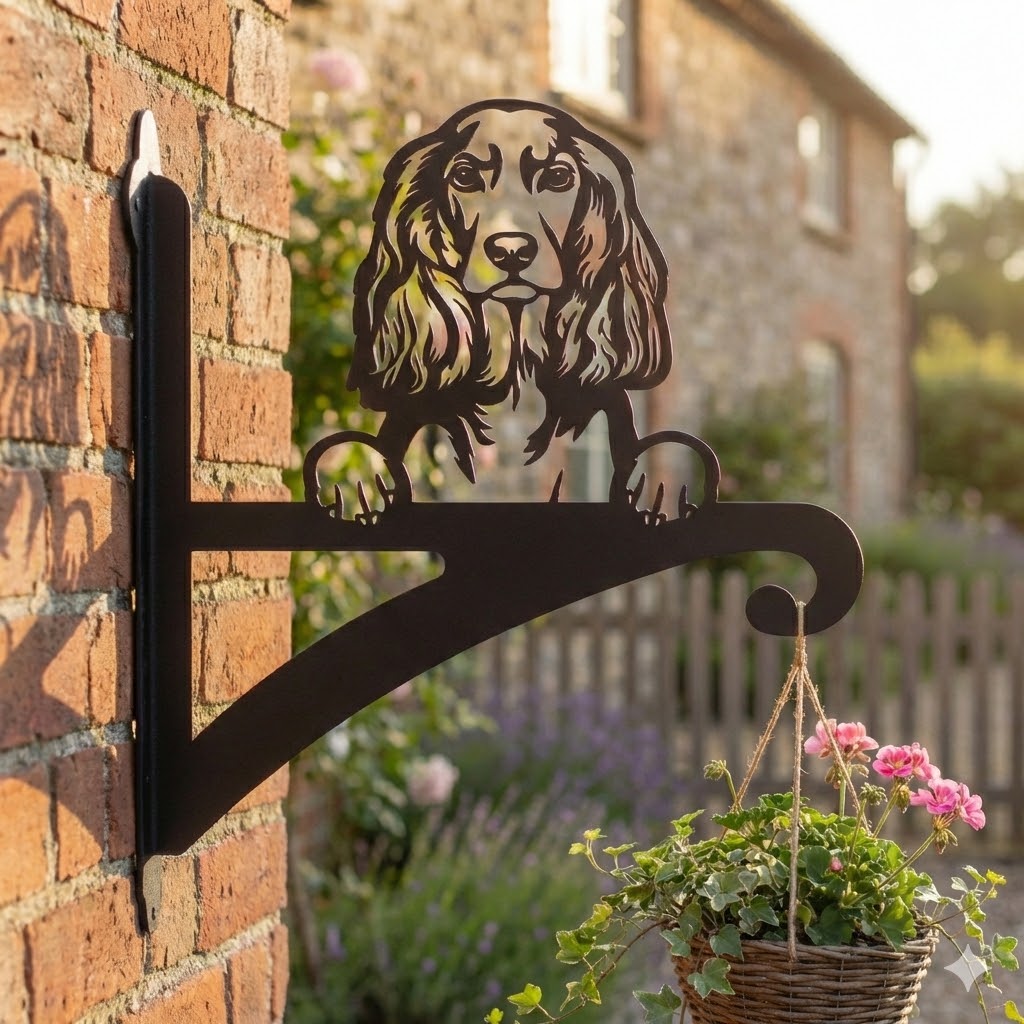 Hanging Basket Bracket Cocker Spaniel