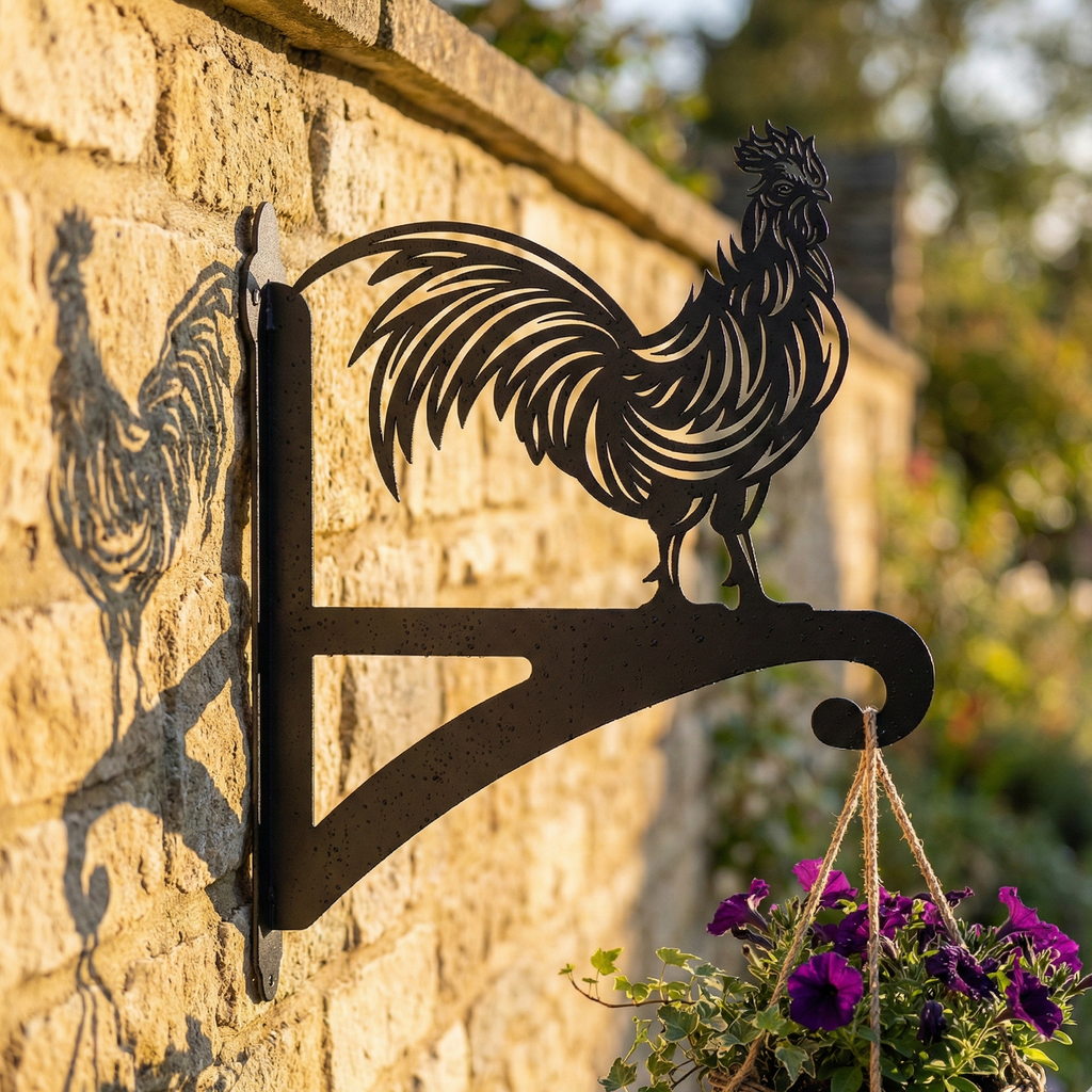 Hanging Basket Bracket Cockerel