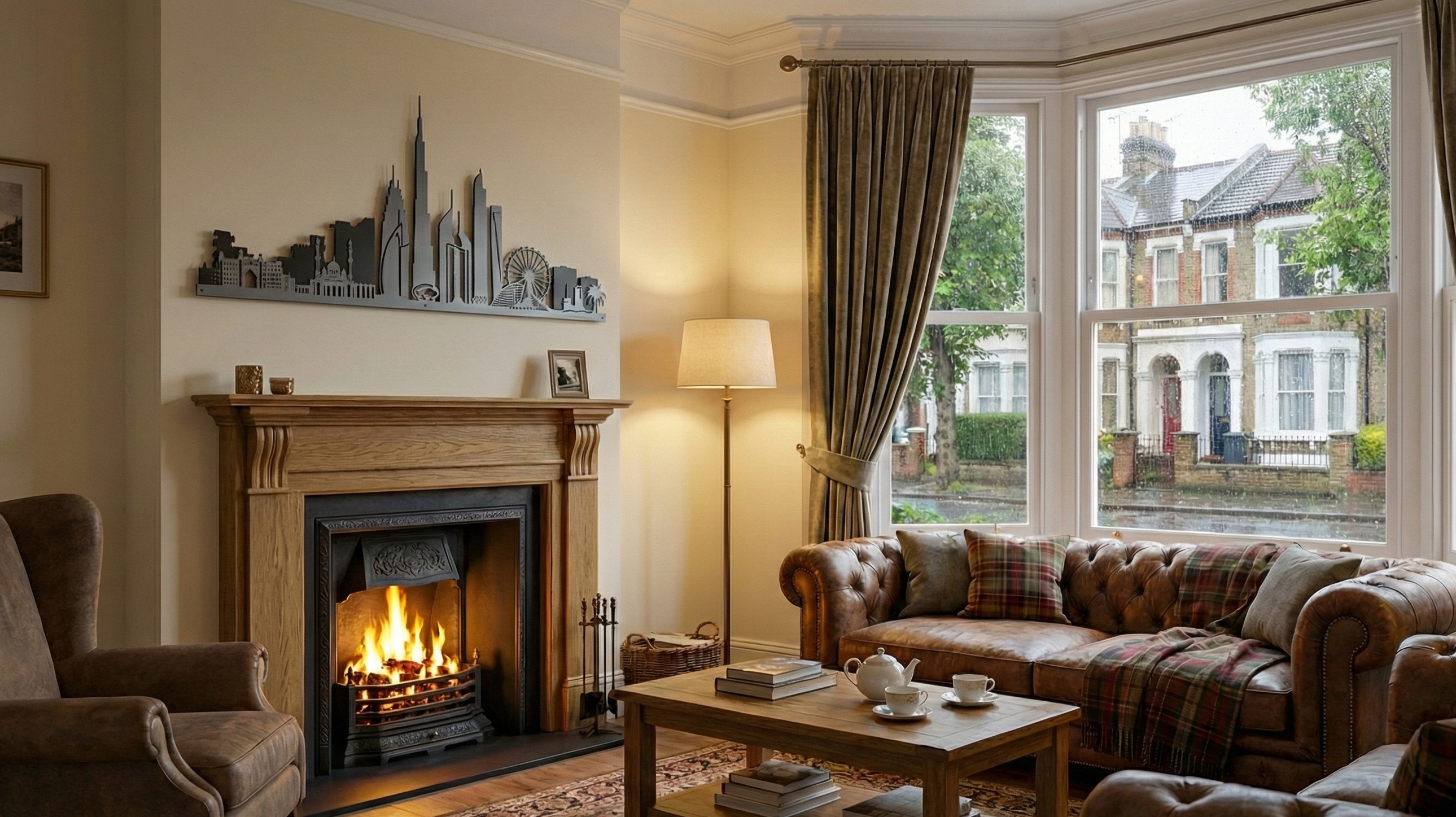 Metal Wall Art Dubai City Skyline Home Decor