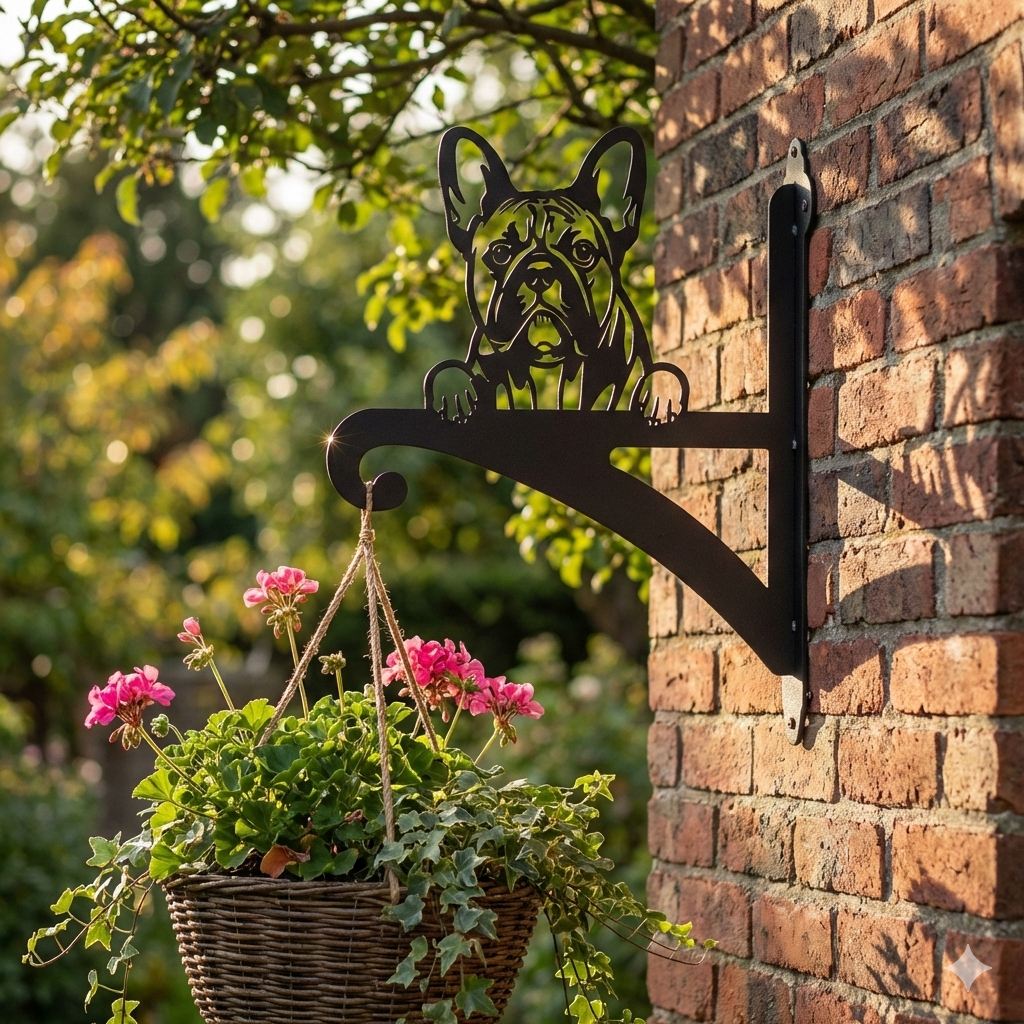Hanging Basket Bracket French Bulldog