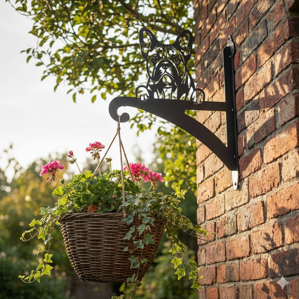 Hanging Basket Bracket French Bulldog