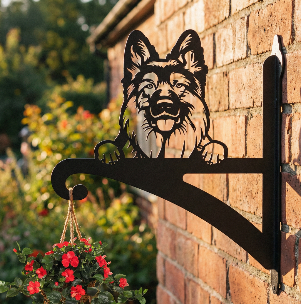 Hanging Basket Bracket German Shepherd