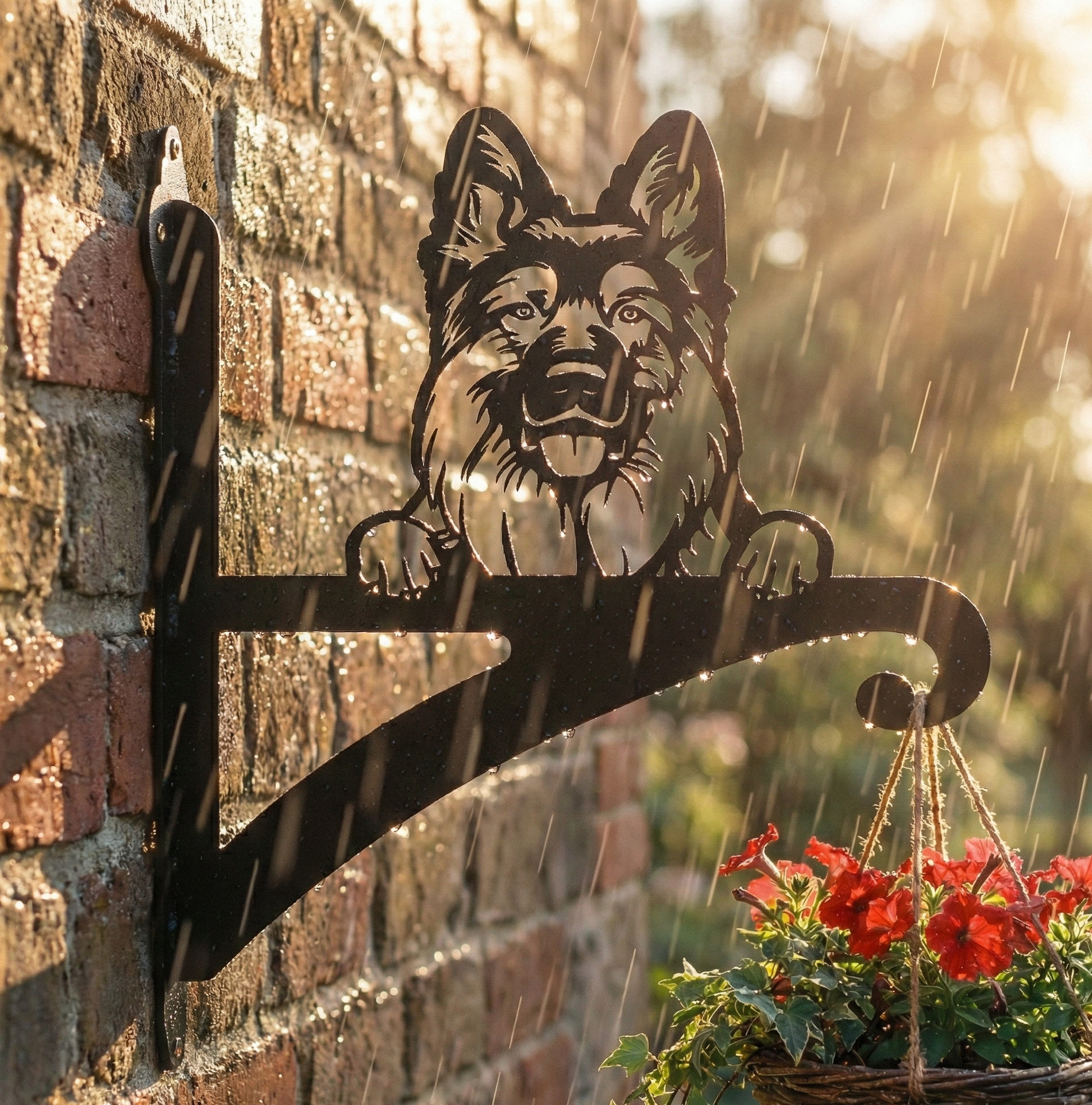Hanging Basket Bracket German Shepherd