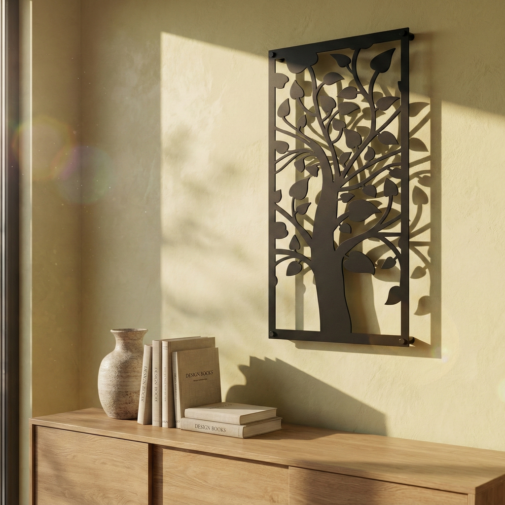 Metal Wall Art Heart Tree Home Decor