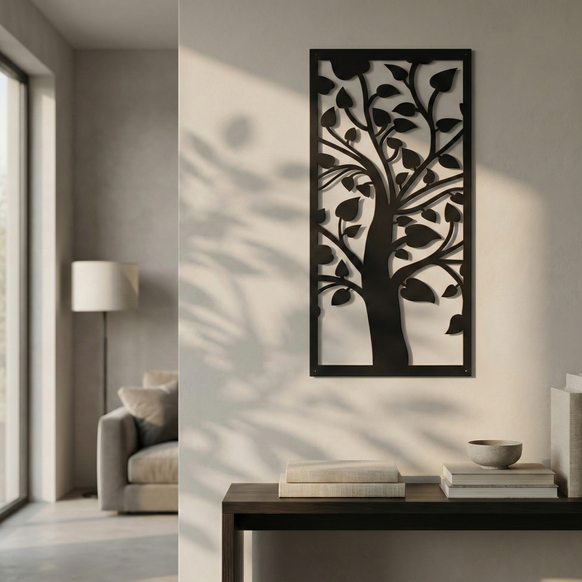Metal Wall Art Heart Tree Home Decor