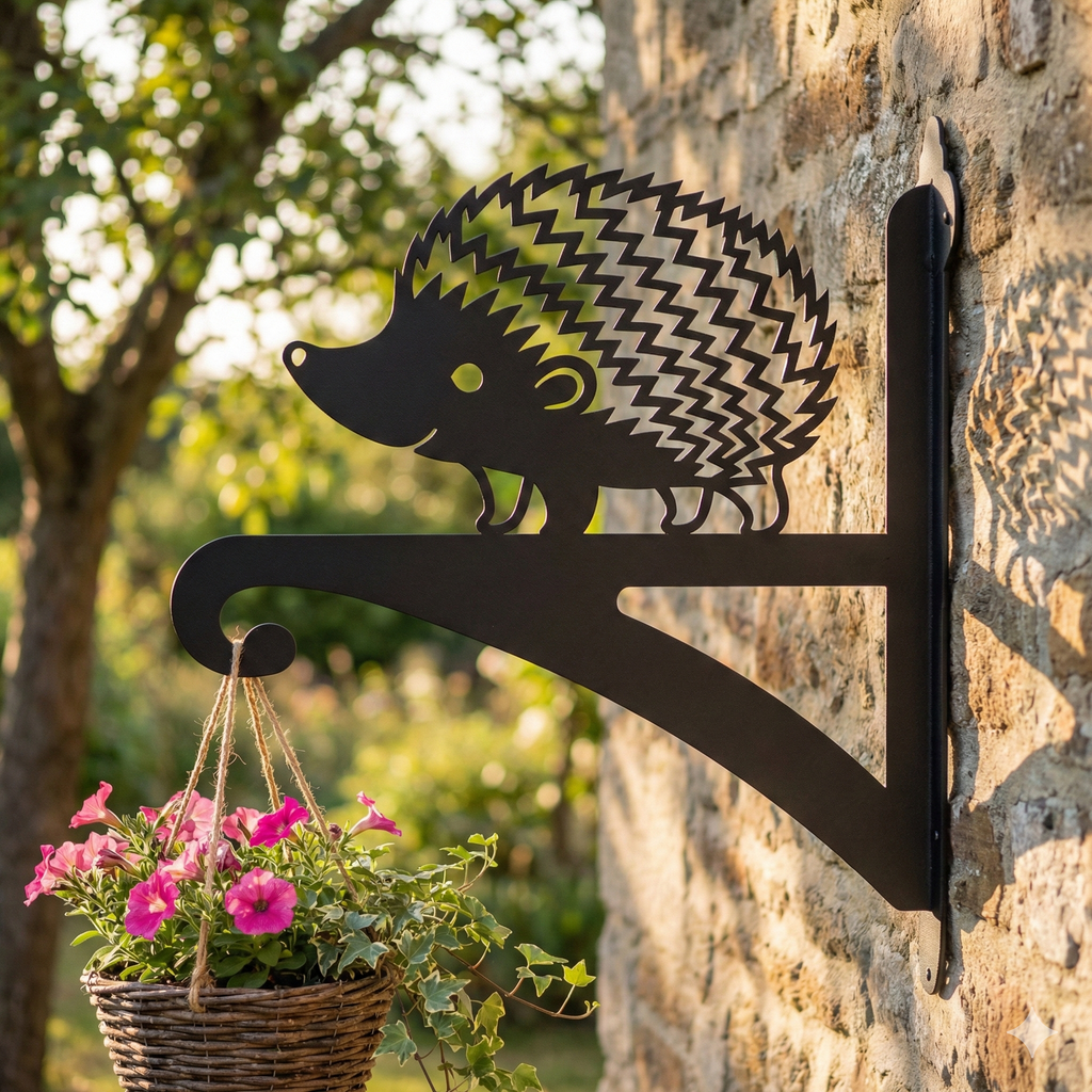 Hanging Basket Bracket Hedgehog