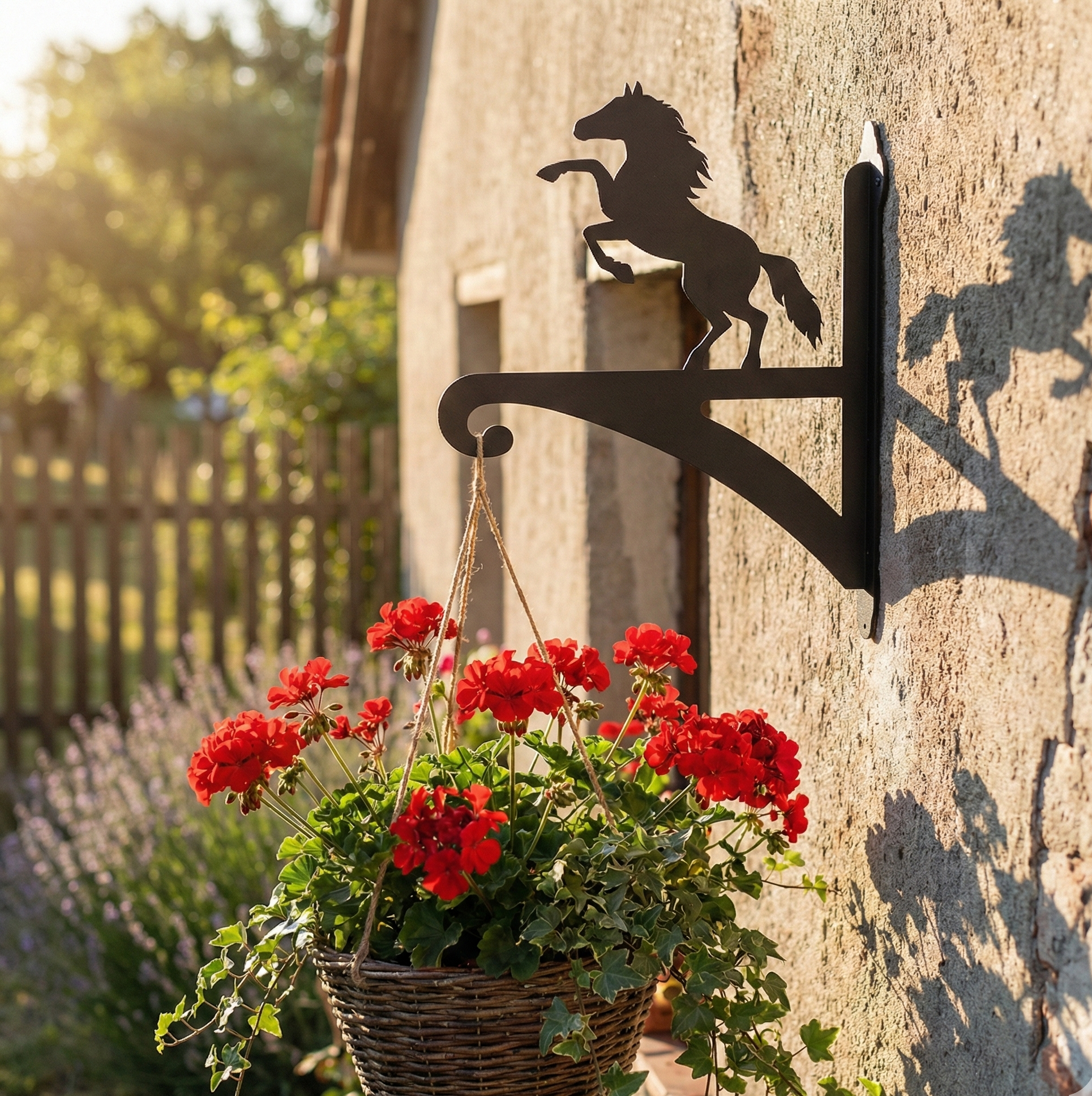 Hanging Basket Bracket Horse