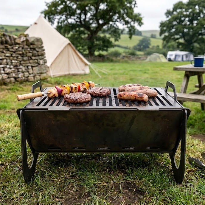 Infinity Flat Pack BBQ Portable Metal Camping Grill