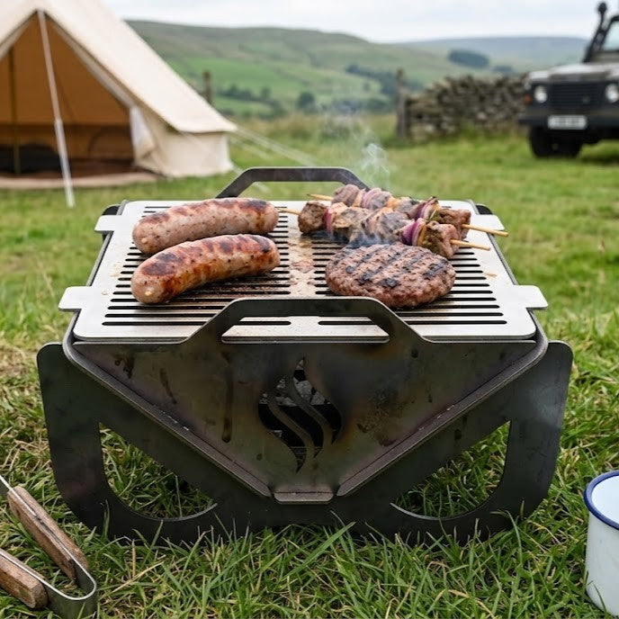 Infinity Flat Pack BBQ Portable Metal Camping Grill