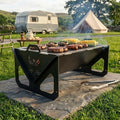 Phoenix Flat Pack BBQ Portable Metal Camping Grill