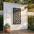 Metal Wall Art Silver Hood Screen