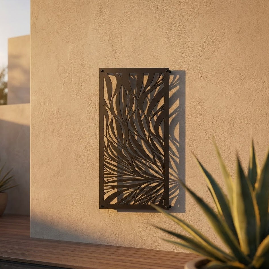 Metal Wall Art Snake Lace Screen
