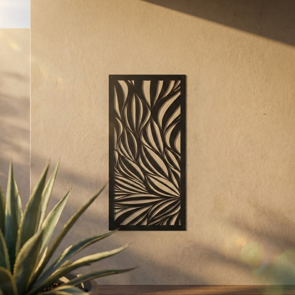 Metal Wall Art Snake Lace Screen