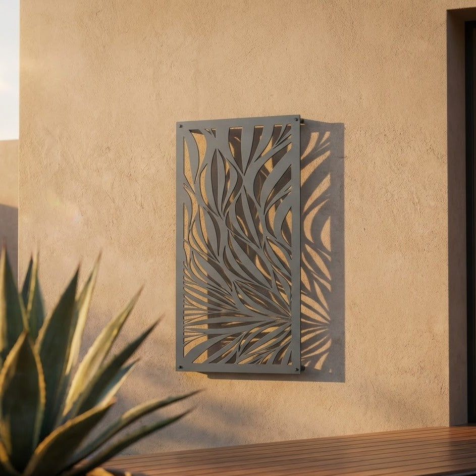 Metal Wall Art Snake Lace Screen