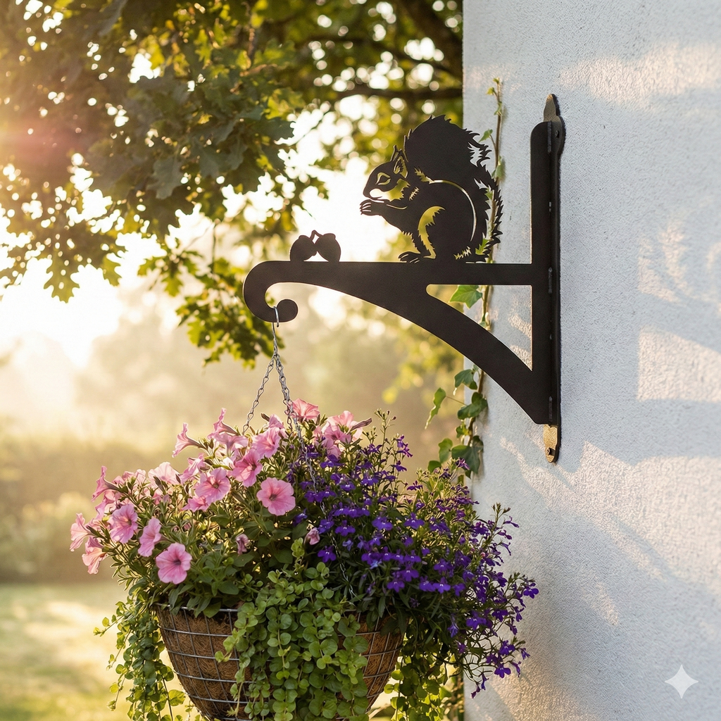 Hanging Basket Bracket Squirrel