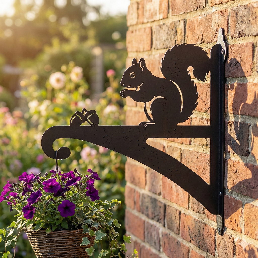 Hanging Basket Bracket Squirrel