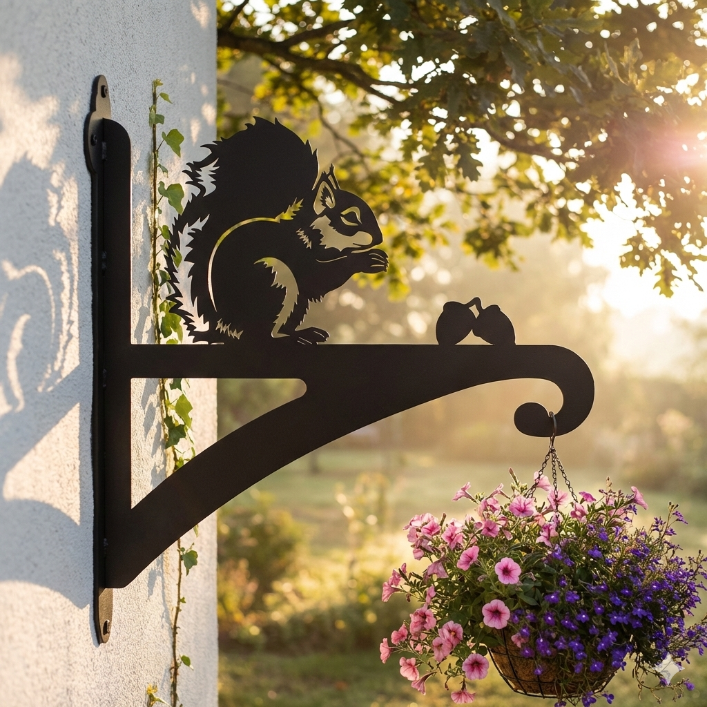 Hanging Basket Bracket Squirrel
