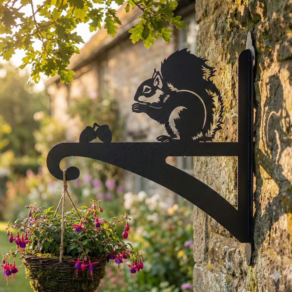 Hanging Basket Bracket Squirrel