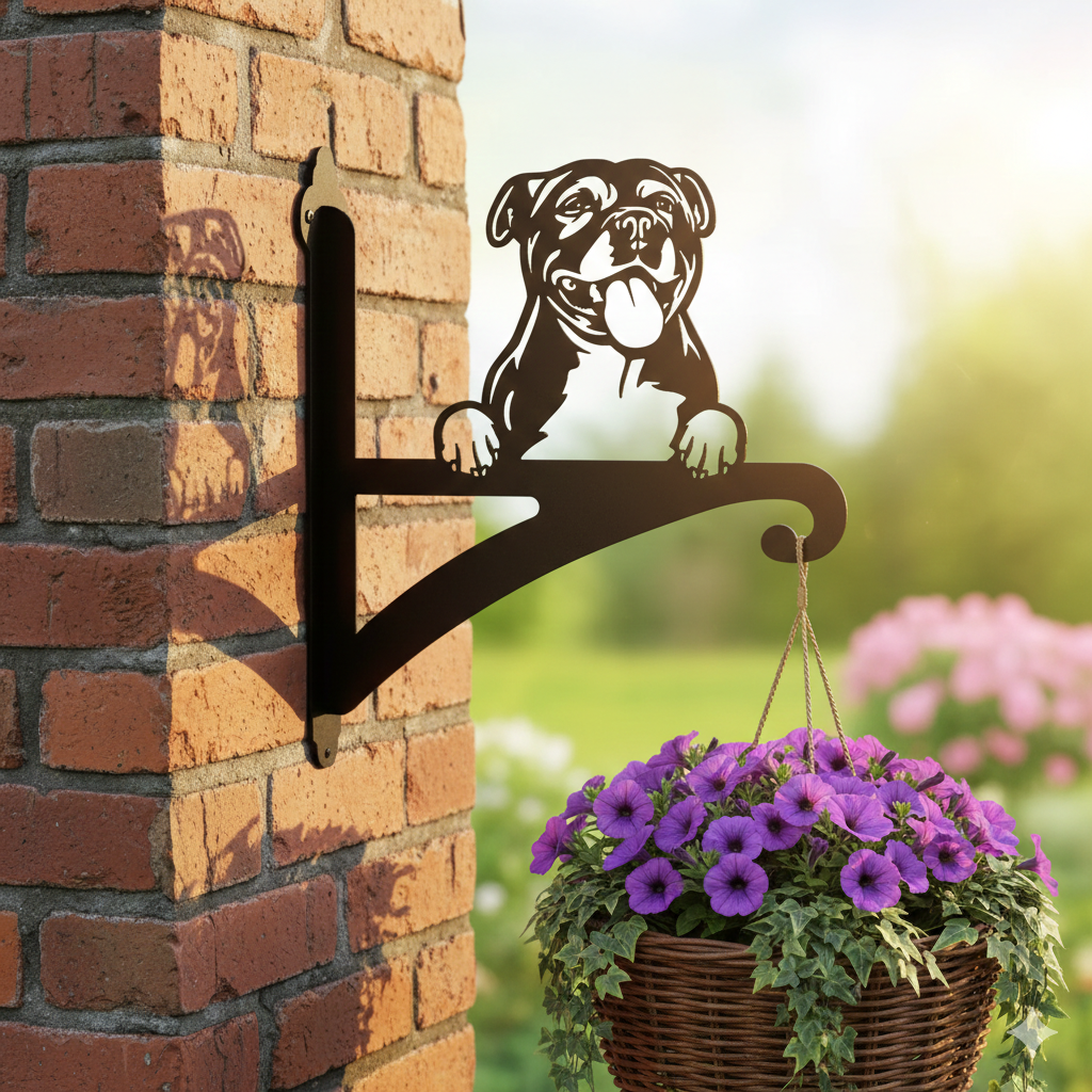 Hanging Basket Bracket Staffordshire Bull Terrier