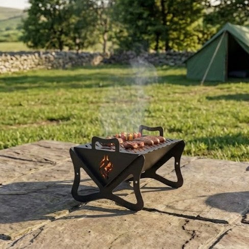 Flare Flat Pack BBQ | Portable Metal Camping Grill