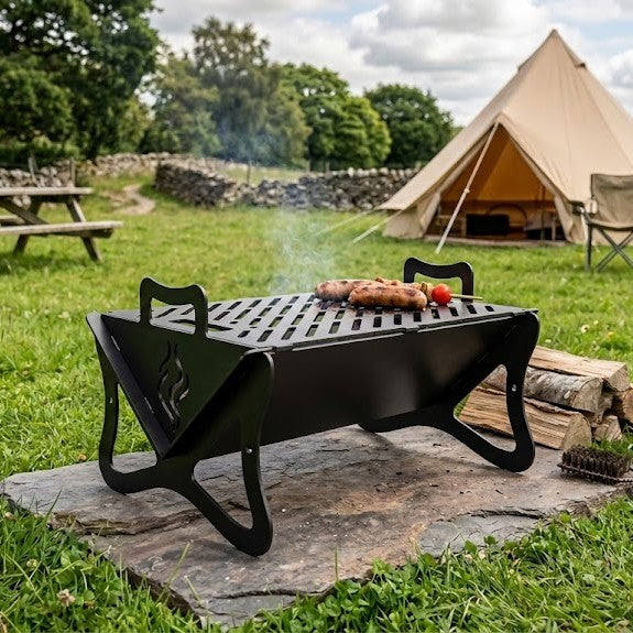 Flare Flat Pack BBQ | Portable Metal Camping Grill