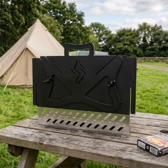 Flare Flat Pack BBQ | Portable Metal Camping Grill