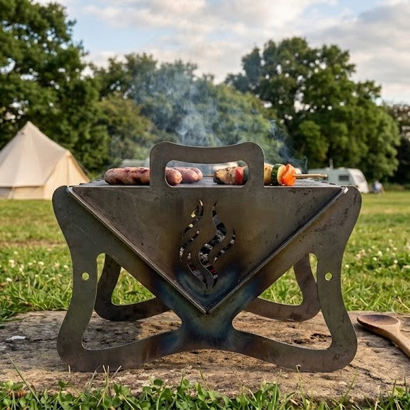 Flare Flat Pack BBQ | Portable Metal Camping Grill