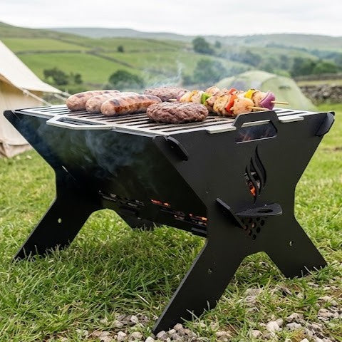 Torch Flat Pack BBQ | Portable Metal Camping Grill