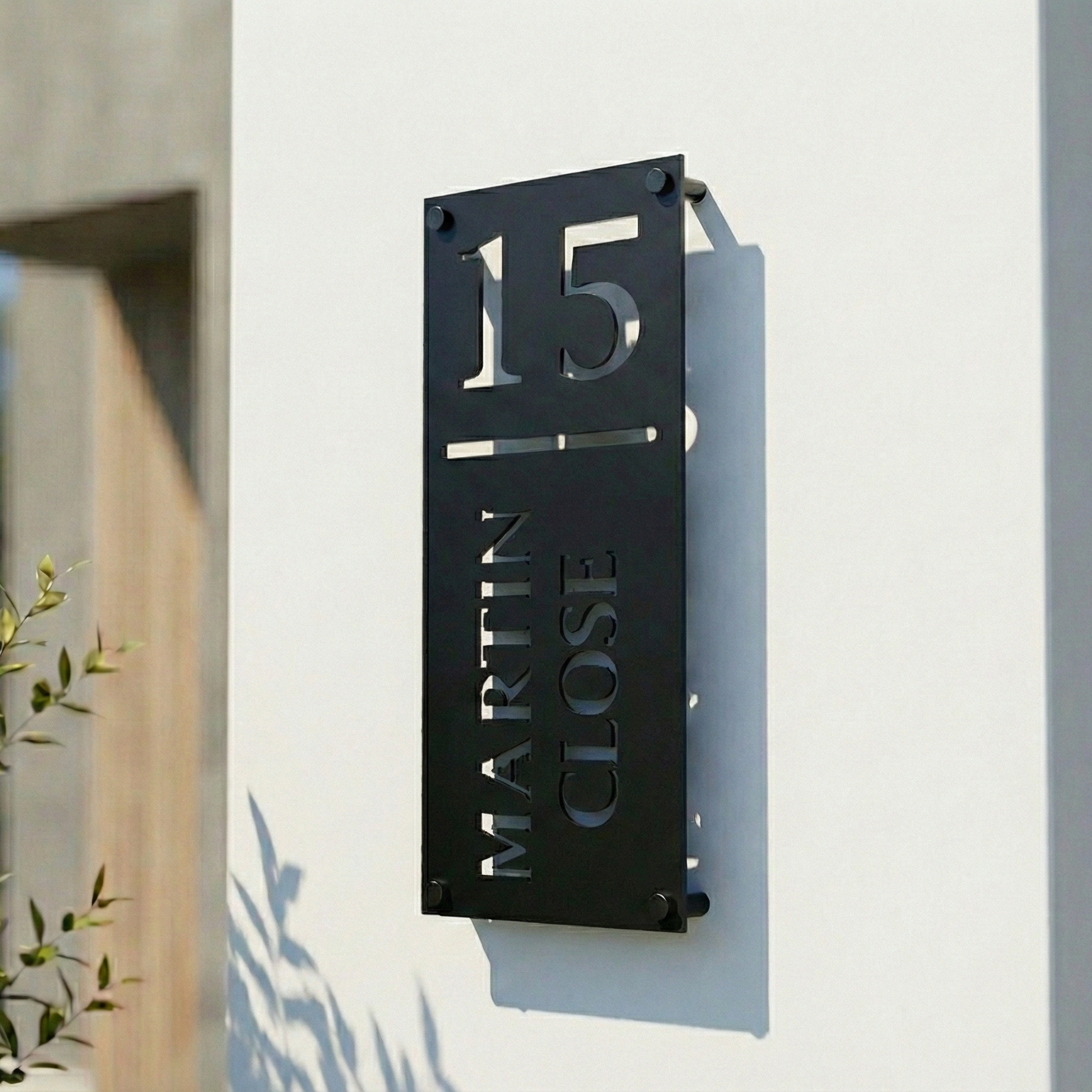 Metal House Number Vertical
