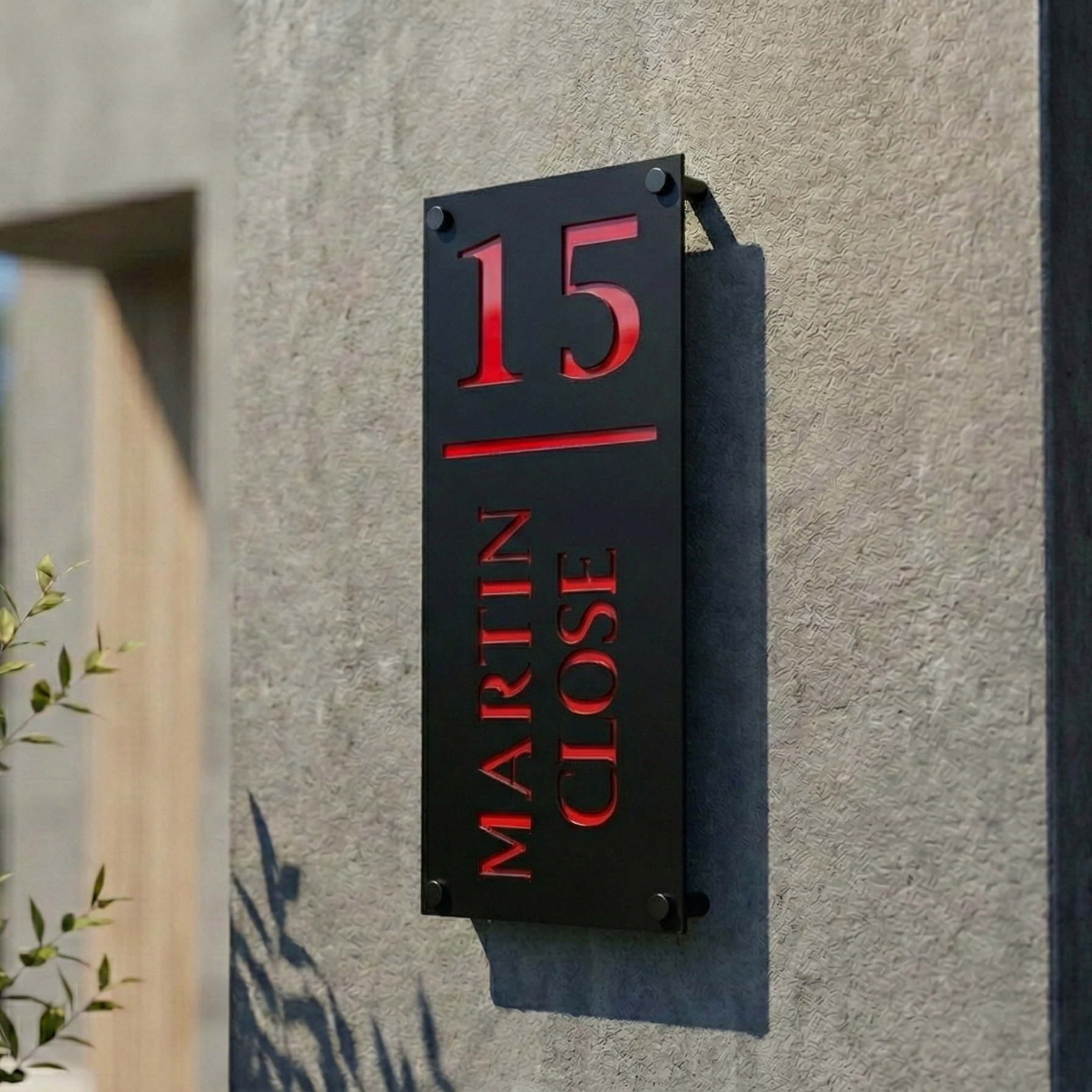 Metal House Number Vertical