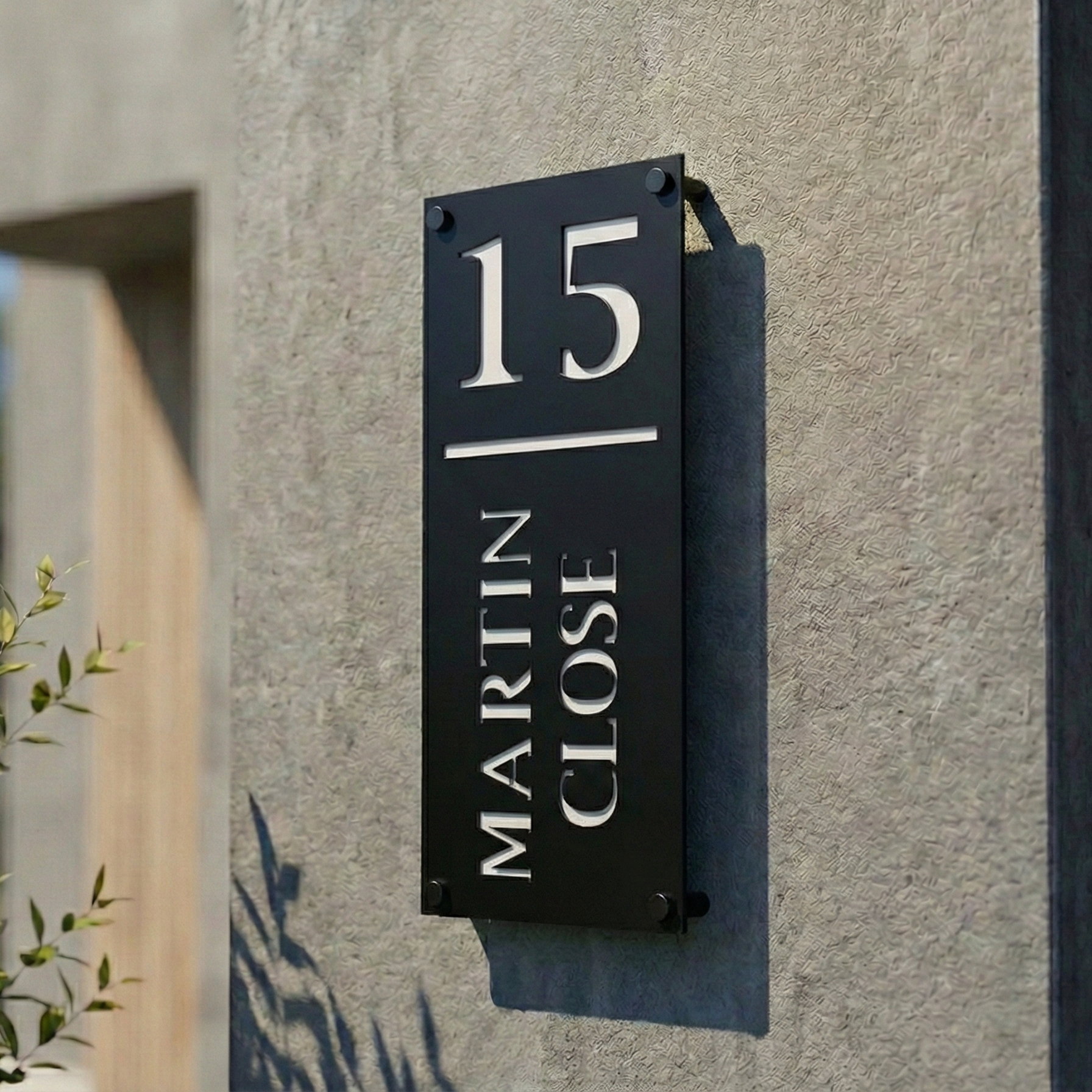 Metal House Number Vertical