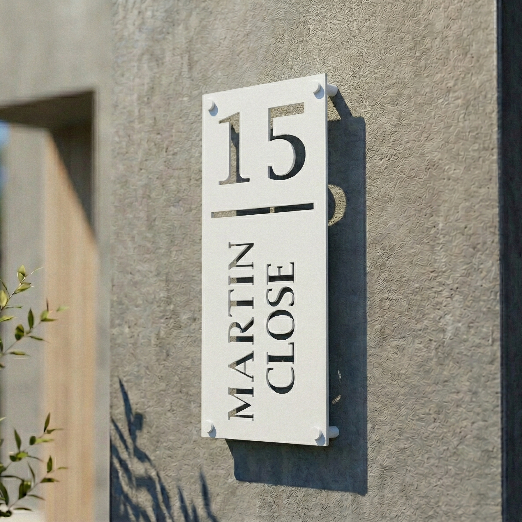 Metal House Number Vertical