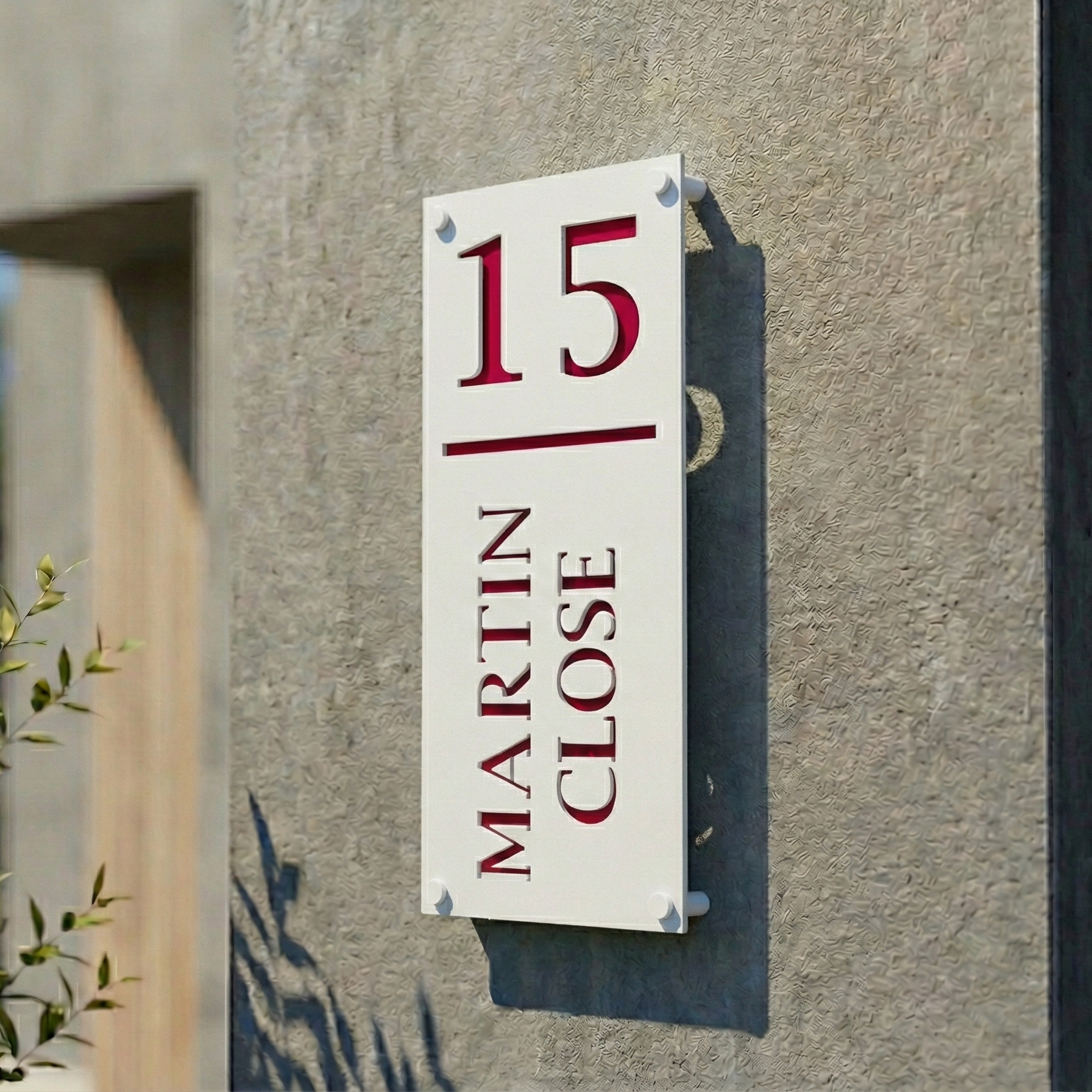 Metal House Number Vertical