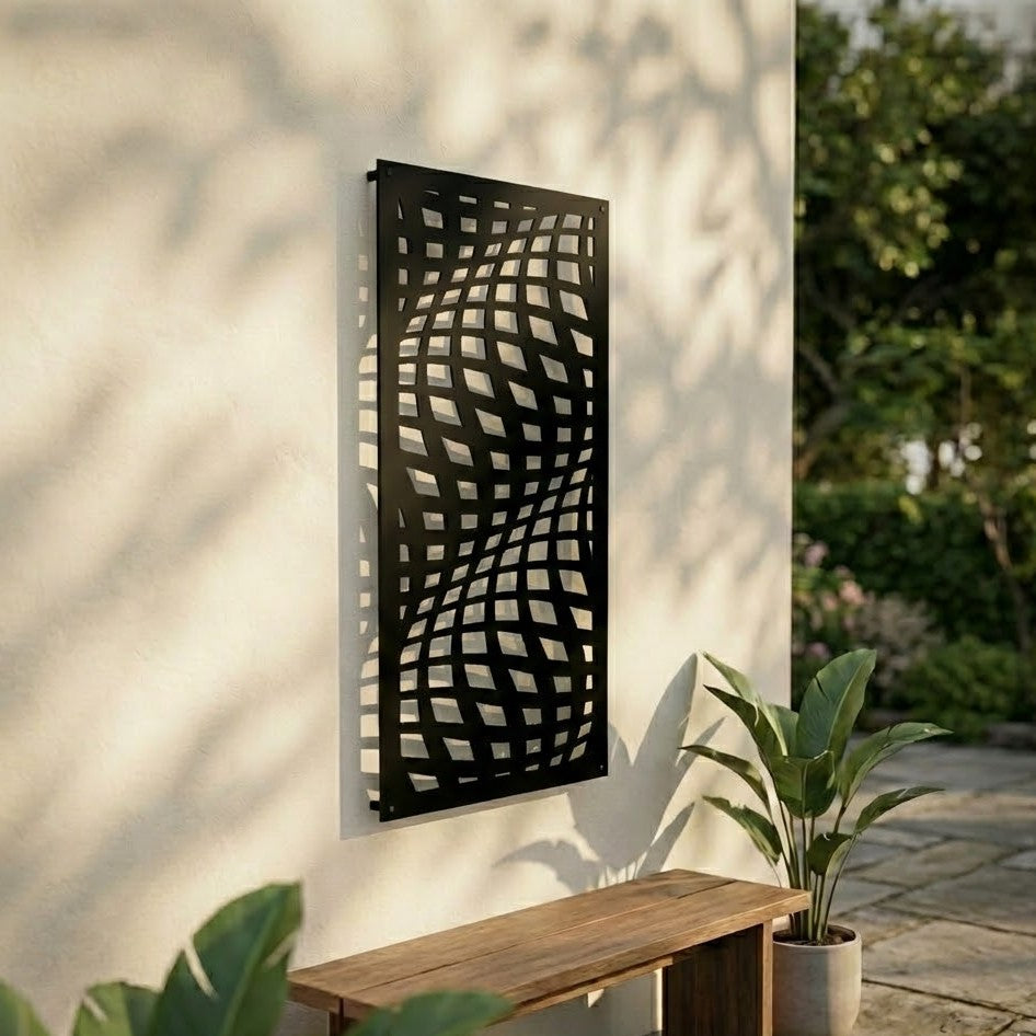 Metal Wall Art Wave Screen